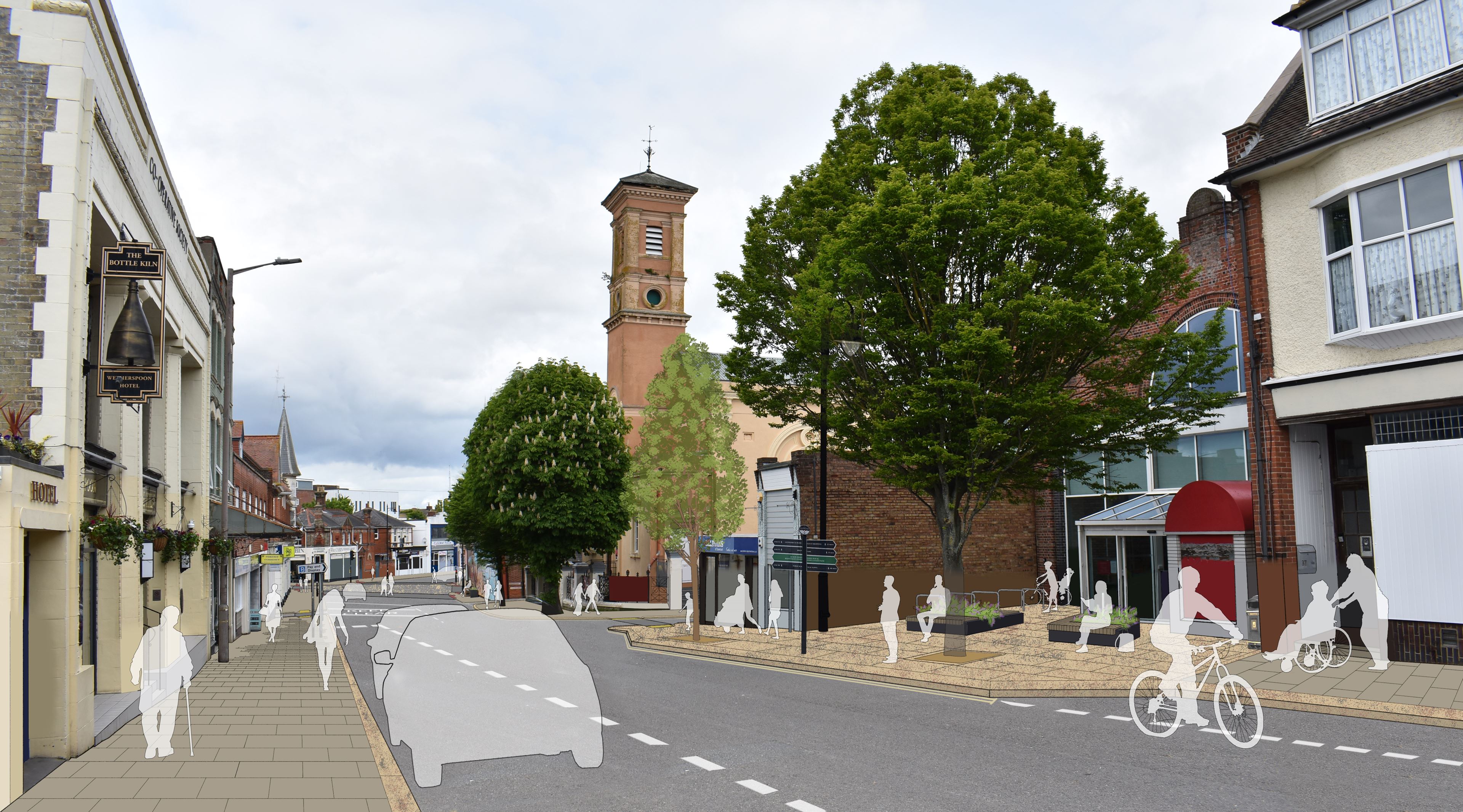 Dovercourt Public Realm Scheme artists impression